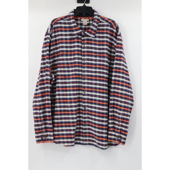 Carbon 2 Cobalt men's XXL long sleeve button up flannel shirt corduroy detail - Picture 2 of 10